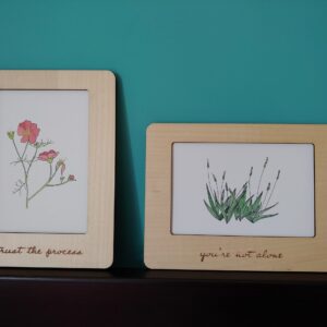 Fineerhouten kader voor 15 x 10 cm foto