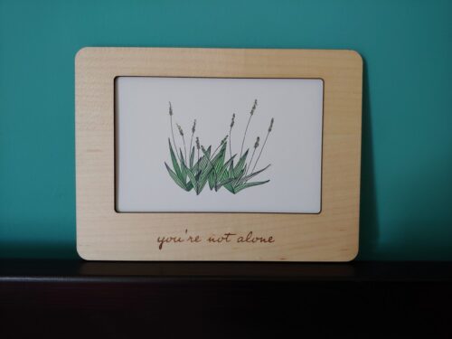 Fineerhouten kader voor 15 x 10 cm foto