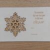 Houten kerstkaartje