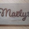Letters in hout