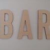 Letters in hout