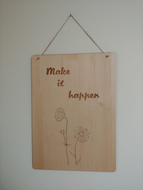 Quote op hout